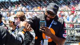 Indianapolis, Indiana, USA; Russell Okung in attendance of the IndyCar Series 105th Running of the Indianapolis 500 at Indianapolis Motor Speedway.