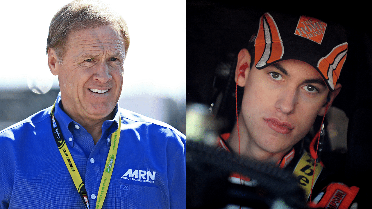 Rusty Wallace (L) and Joey Logano (R)