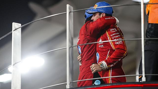 55 Carlos Sainz (ESP, Scuderia Ferrari HP), 16 Charles Leclerc (MCO, Scuderia Ferrari HP), F1 Grand Prix of Abu Dhabi at Yas Marina Circuit on December 8, 2024 in Abu Dhabi, United Arab Emirates.