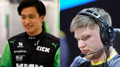 Zhou Guanyu (L) and Oleksandr s1mple Kostyliev (R)