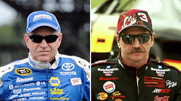 (L-R) Mark Martin and Dale Earnhardt.