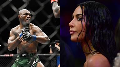 Kamaru Usman (L), Kim Kardashian (R)