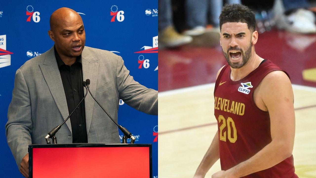 Charles Barkley(L) and Georges Niang(R)