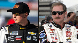 Kyle Busch (L) and Dale Earnhardt (R).