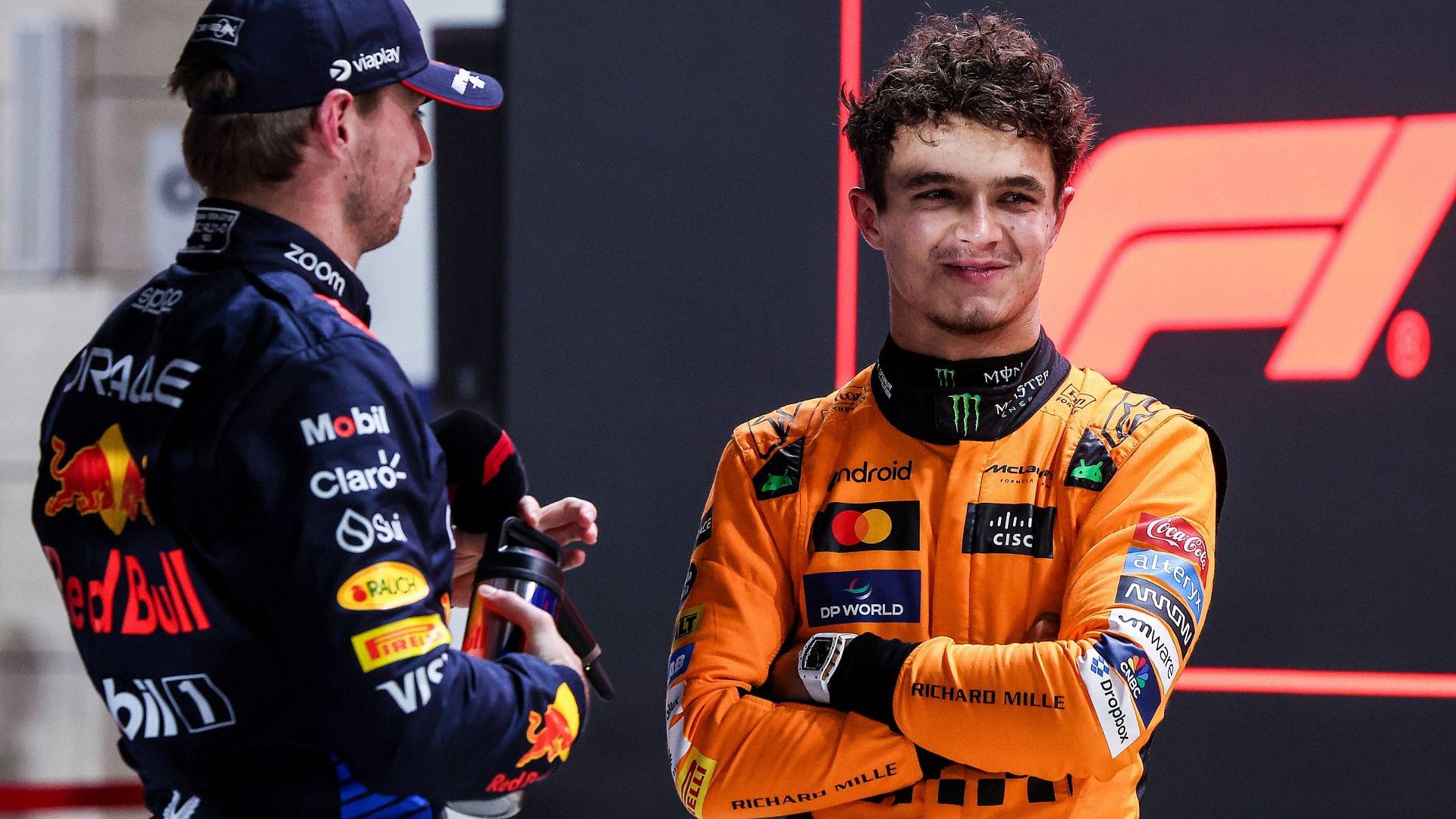 1 Max Verstappen (NLD, Oracle Red Bull Racing), 4 Lando Norris (GBR, McLaren Formula 1 Team), F1 Grand Prix of Qatar at Lusail International Circuit on November 30, 2024 in Doha, Qatar.