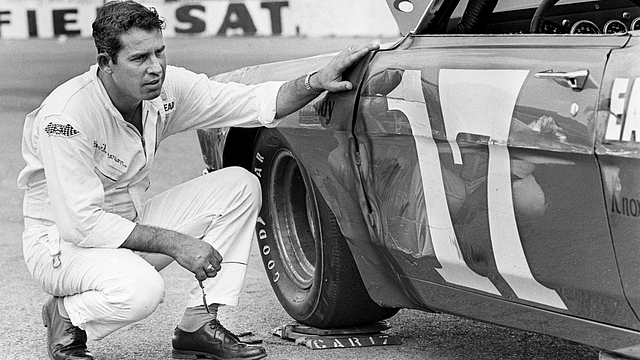 David Pearson checks out his car as he prepares for the NASCAR Nashville 400 race at the Fairgrounds Speedway July 27, 1968. Pearson went on to win the rain-shortened race before 15,221 fans. Auto Racing In 1968