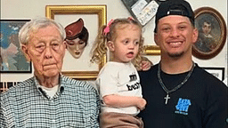 Patrick Mahomes (R) and his grandfather Randi Martin (L), IMAGE CREDITS: Randi Mahomes' Instagram