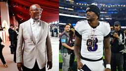 Samuel L Jackson [Left]; Lamar Jackson [Right]