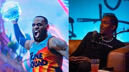 LeBron James in Space Jam (L) and Lou Williams (R)