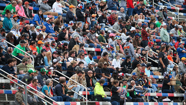 NASCAR fans during the Food City 500 at Bristol Motor Speedway.