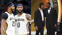 Anthony Davis & DeMarcus Cousins(L), Tim Duncan & David Robinson(R)