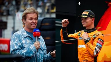 Nico Rosberg (L) and Lando Norris (R)