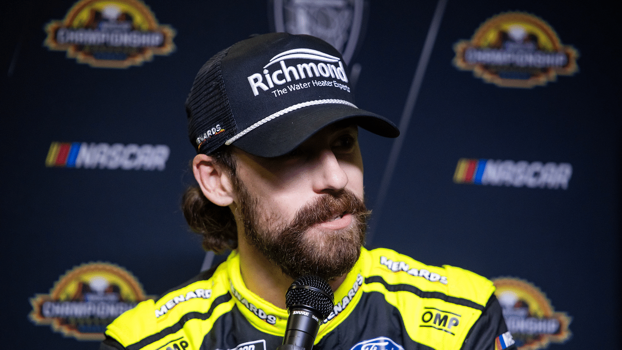 NASCAR Cup Series driver Ryan Blaney during Championship 4 Media Day at Phoenix Raceway.