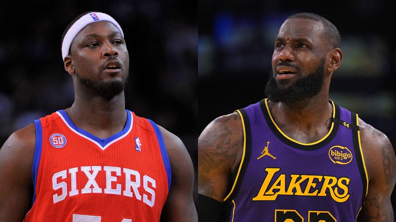 Kwame Brown and LeBron James