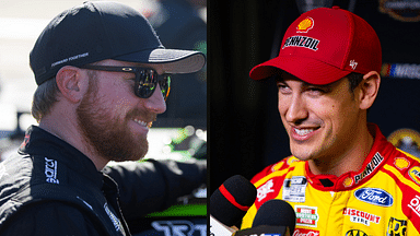 Tyler Reddick (L) and Joey Logano (R).