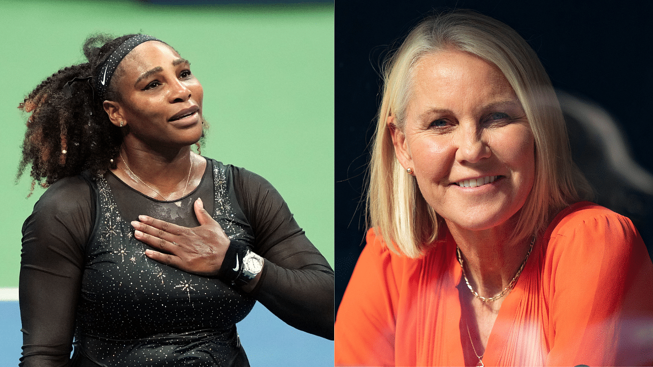 Serena Williams (L) and Rennae Stubbs (R)