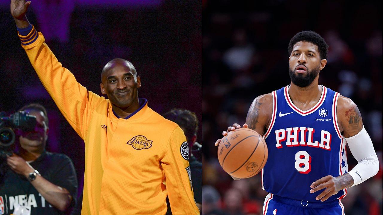 Kobe Bryant (L) and Paul George (R)