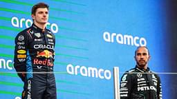 HAMILTON Lewis (gbr), Mercedes AMG F1 Team W15, portrait VERSTAPPEN Max (ned), Red Bull Racing RB20, portrait podium during the Formula 1 Aramco Spanish Grand Prix 2024