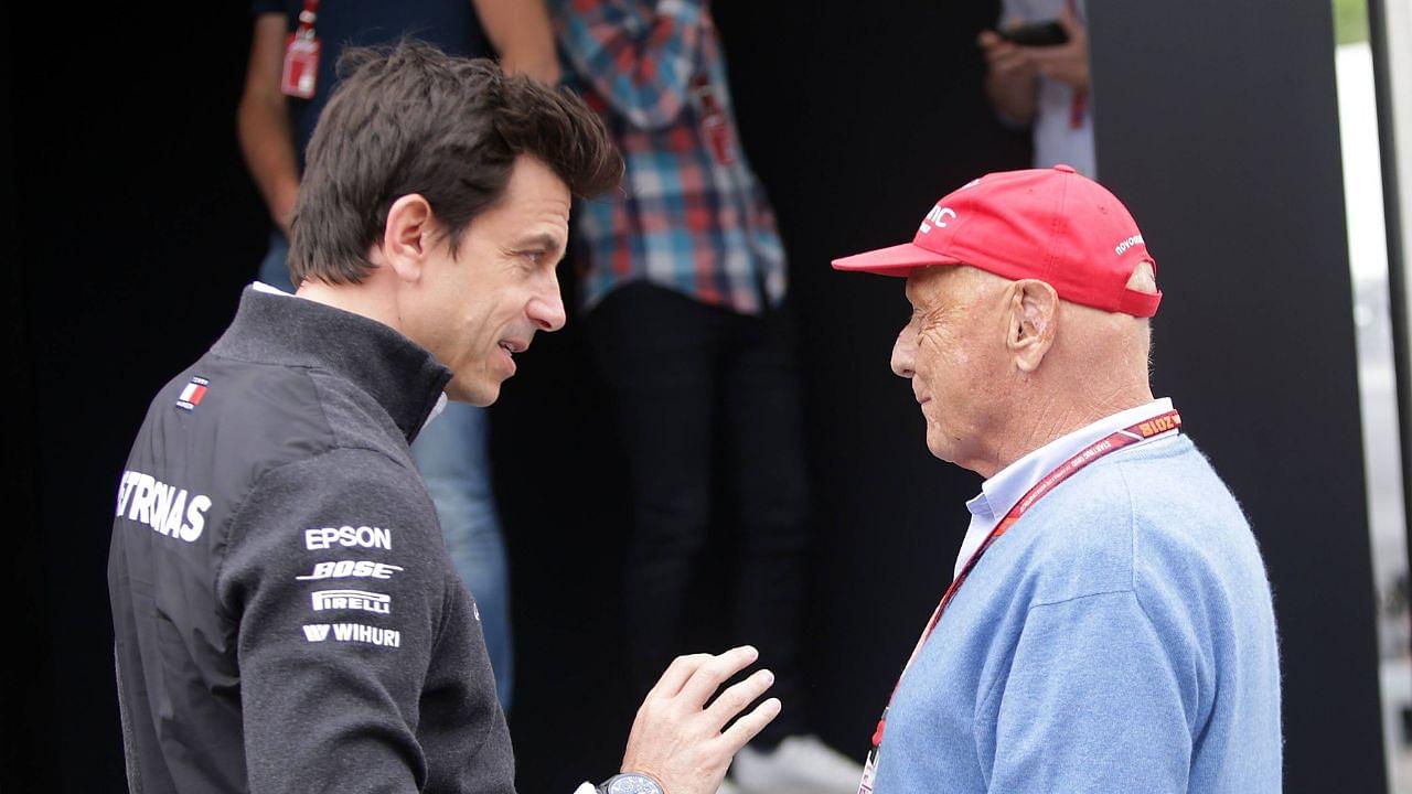 Toto Wolff(L), Niki Lauda(R)