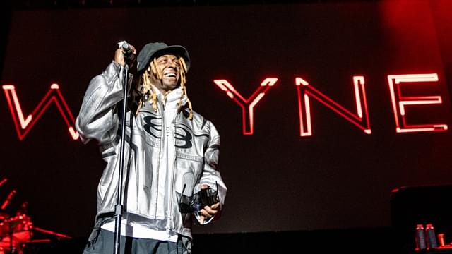 Rapper Lil Wayne performs at Wells Fargo Arena, Thursday, April 11, 2024 in Des Moines, Iowa.