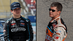 Harrison Burton (L) and Ward Burton (R). Image Credits: Imagn.