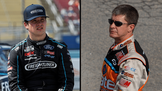 Harrison Burton (L) and Ward Burton (R). Image Credits: Imagn.