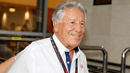 Former driver Mario Andretti in the Paddock area prior to the running of the F1 Crypto.com Miami Grand Prix on May 5, 2024 at Miami International Autodrome in Miami Gardens, FL