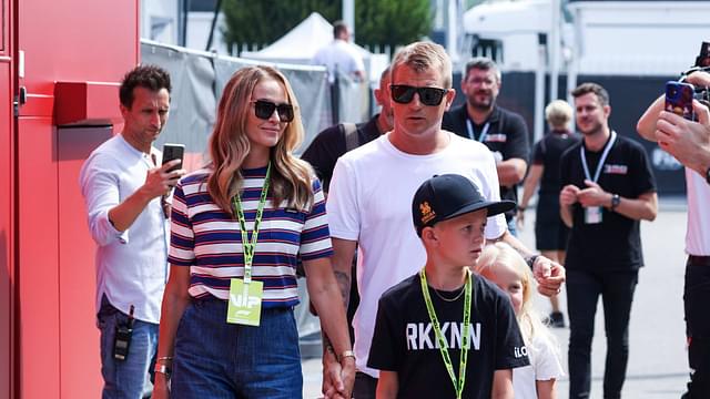 Kimi Raikkonen FIN with his wife Minttu Virtanen and their kids Robin and Rianna, F1 Grand Prix of Italy at Autodromo Nazionale Monza