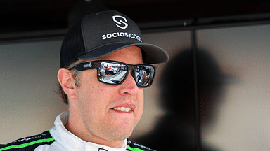 NASCAR Cup Series driver Brad Keselowski (6) during practice for the Verizon 200 at the Brickyard at Indianapolis Motor Speedway Road Course.