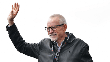 Former NASCAR series driver Mark Martin is introduced before the Pala Casino 400 at Auto Club Speedway.