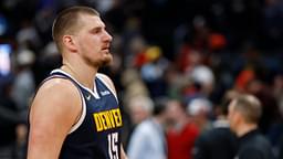 Denver Nuggets center Nikola Jokic (15) walks off the court after the game against the Washington Wizards at Capital One Arena.