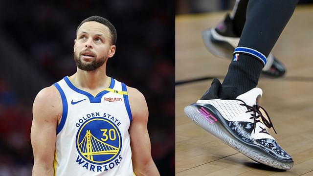 Stephen Curry (L), Under Armour Curry 4 (R)