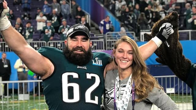 Jason Kelce and Kylie Kelce