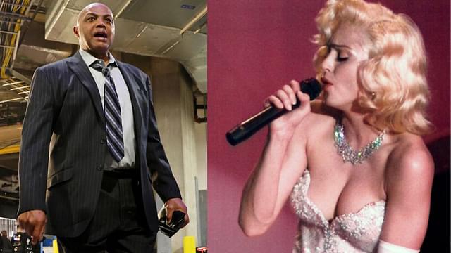 Charles Barkley (L) and Madonna (R)