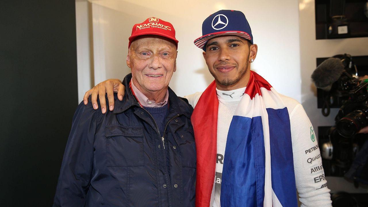 2015, Grand Prix of United States, Niki Lauda (AUT, Mercedes AMG Petronas F1 Team), 44 Lewis Hamilton (GBR, Mercedes AMG Petronas Formula One Team)