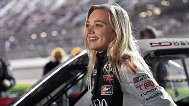 NASCAR Gander Outdoors Truck Series driver Natalie Decker prior to the NextEra Energy 250 at Daytona International Speedway.