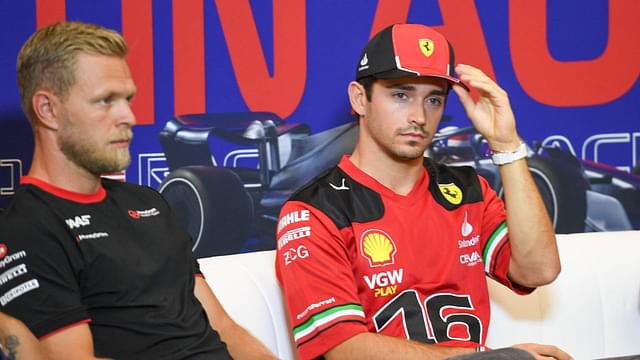 Charles Leclerc and Kevin Magnussen in the press conference Formula 1 GP USA Austin Texas Thursday