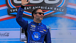 Jimmie Johnson walks out for driver introduction before the Daytona 500