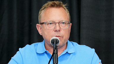 Leigh Diffey during US Olympic Team Trials press conference at Hayward Field.