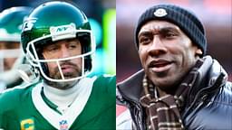 New York Jets QB Aaron Rodgers, NFL pundit Shannon Sharpe - USA TODAY