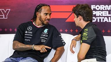 44 Lewis Hamilton (GBR, Mercedes-AMG Petronas F1 Team), 16 Charles Leclerc (MCO, Scuderia Ferrari HP), F1 Grand Prix of Italy at Autodromo Nazionale Monza on August 29, 2024 in Monza, Italy