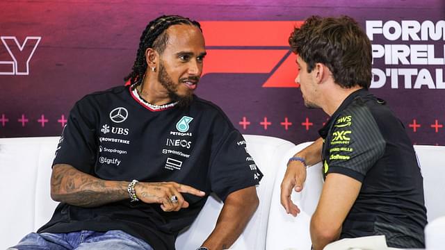 44 Lewis Hamilton (GBR, Mercedes-AMG Petronas F1 Team), 16 Charles Leclerc (MCO, Scuderia Ferrari HP), F1 Grand Prix of Italy at Autodromo Nazionale Monza on August 29, 2024 in Monza, Italy