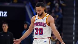 Golden State Warriors guard Stephen Curry (30) looks on against the Minnesota Timberwolves in the fourth period at Chase Center.