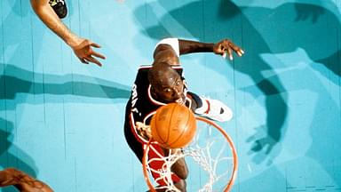 USA dream team guard Michael Jordan (9) in action against Puerto Rico during the 1992 Tournament of the Americas at Memorial Coliseum.