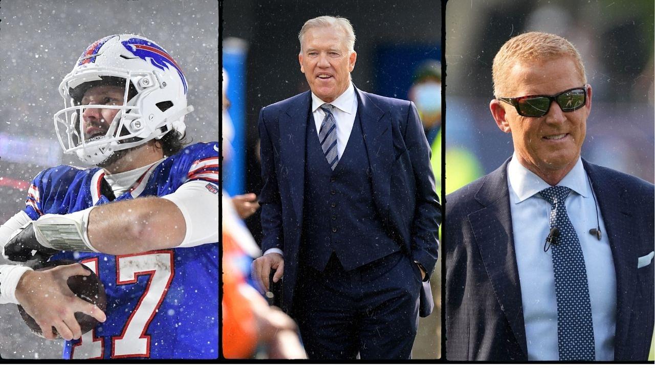 Josh Allen, John Elway and Jason Garrett