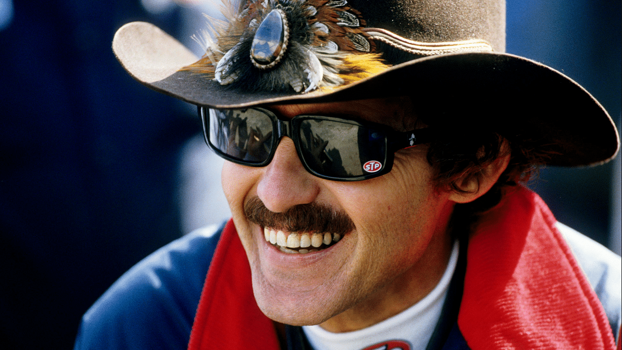 NASCAR Winston Cup driver Richard Petty during the Daytona 500 at the Daytona International Speedway.