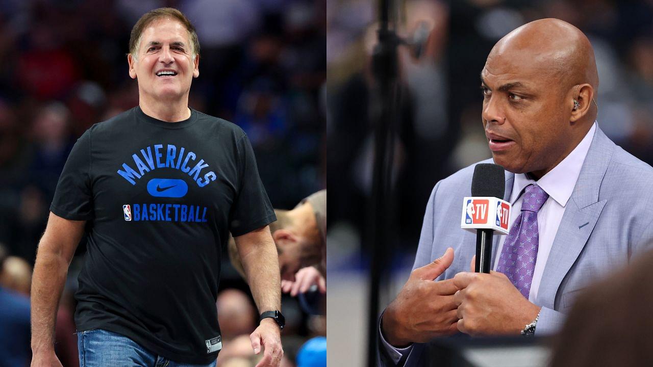 Mark Cuban (L) and Charles Barkley (R)