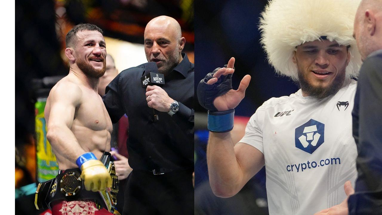 Merab Dvalishvili (L), Umar Nurmagomedov (R)