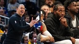 Ty Lue (L) and Kawhi Leonard (R)