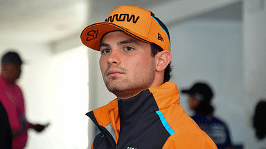 Arrow McLaren SP driver Pato O'Ward (5) of Mexico during media availabilities at the Grand Prix Of Monterey at WeatherTech Raceway Laguna Seca.